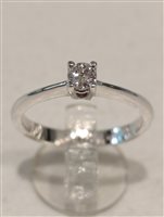 Anello Vidali Gioielli Donna in Oro bianco Diamante 0.20 Ct ANOR-69-34 - ANOR-69-34